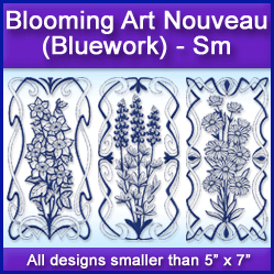 A Blooming Art Nouveau (Bluework) Design Pack