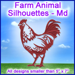 A Farm Animal Silhouettes Design Pack