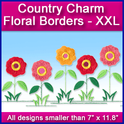A Country Charm Floral Borders Design Pack