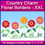 A Country Charm Floral Borders Design Pack