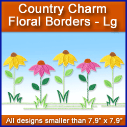 A Country Charm Floral Borders Design Pack