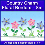 A Country Charm Floral Borders Design Pack