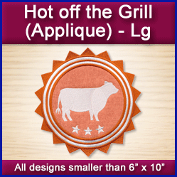 A Hot Off the Grill (Applique) Design Pack