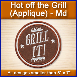 A Hot Off the Grill (Applique) Design Pack