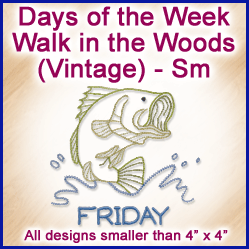 A Days of the Week Walk in the Woods (Vintage) Design Pack