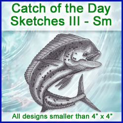 A Catch of the Day Sketches III Design Pack