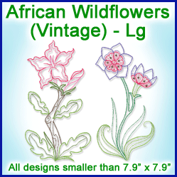A African Wildflowers (Vintage) Design Pack
