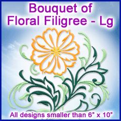 A Bouquet of Floral Filigree Design Pack