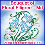 A Bouquet of Floral Filigree Design Pack