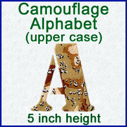 A Camouflage Alphabet Design Pack