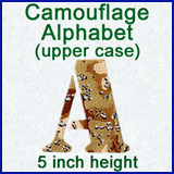 A Camouflage Alphabet Design Pack