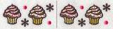 Sprinkle Cupcakes Border