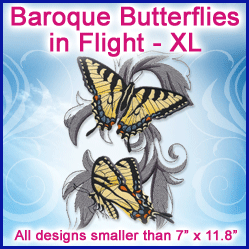 A Baroque Butterflies in Flight Design Pack