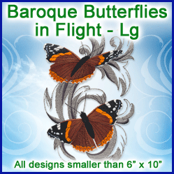A Baroque Butterflies in Flight Design Pack