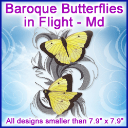 A Baroque Butterflies in Flight Design Pack