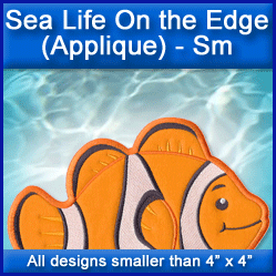 A Sea Life on the Edge (Applique) Design Pack
