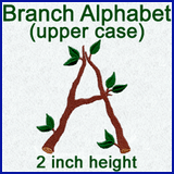 A Branch Alphabet Design Pack