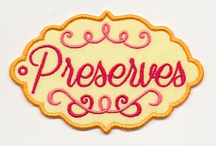 Canning Jar Tag - Preserves (In-the-Hoop)