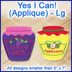 A Yes I Can! (Applique) Design Pack