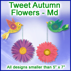 A Tweet Autumn Flowers Design Pack