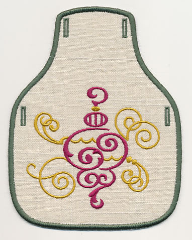 Fa La La Filigree Bottle Apron 5 (In-the-Hoop)