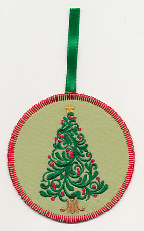 Festive Filigree Tree 2 Ornament (In-the-Hoop)