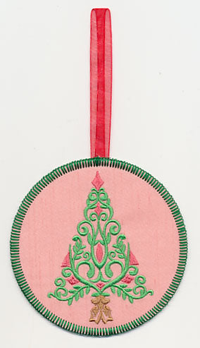 Festive Filigree Tree 3 Ornament (In-the-Hoop)