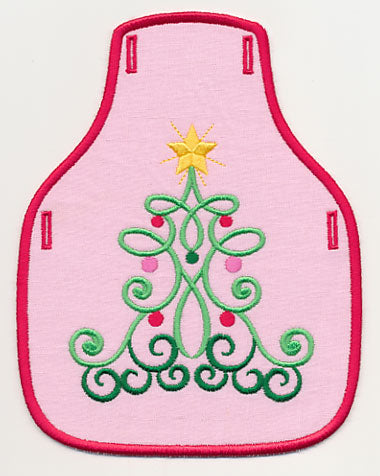 Trim the Tree with Filigree Bottle Apron (In-the-Hoop)