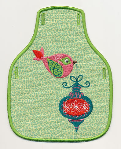 Tweet Christmas 3 Bottle Apron (In-the-Hoop)