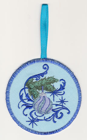 Blue Christmas Ornament and Echo 1 Ornament (In-the-Hoop)