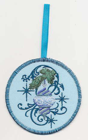 Blue Christmas Ornament and Echo 2 Ornament (In-the-Hoop)
