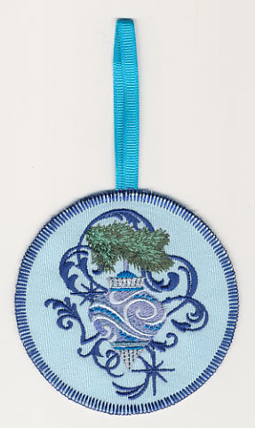 Blue Christmas Ornament and Echo 3 Ornament (In-the-Hoop)