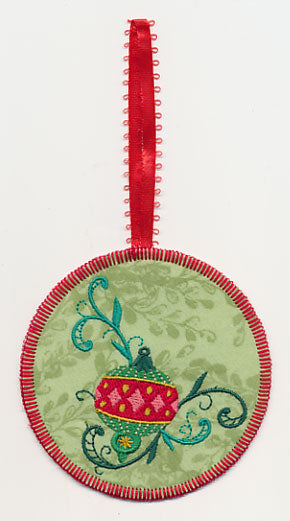 Trimming the Tree Corner Ornament (In-the-Hoop)