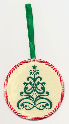 Merry Christmas - Tree Ornament (In-the-Hoop)