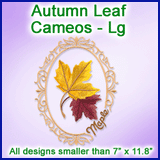 A Autumn Leaf Cameos Design Pack