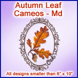 A Autumn Leaf Cameos Design Pack