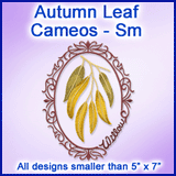 A Autumn Leaf Cameos Design Pack