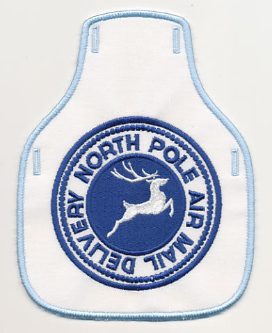 North Pole Air Mail Delivery Bottle Apron (In-the-Hoop)