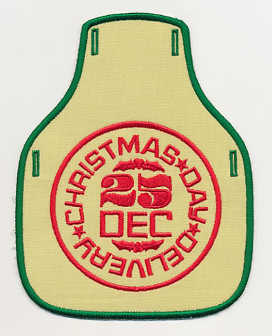 Christmas Day Delivery Bottle Apron (In-the-Hoop)