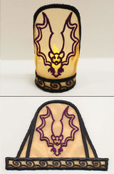 Flying Bat Tea Light Wrap (In-the-Hoop)