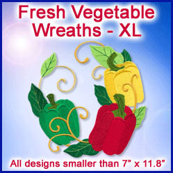 A Fresh Vegetable Wreaths Design Pack