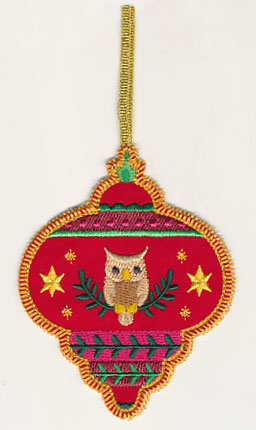 Christmas Ornament and Owl (In-the-Hoop)