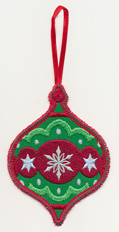 Christmas Ornament with Snowflake (In-the-Hoop)