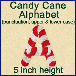 A Candy Cane Alphabet Design Pack