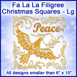 A Fa La La Filigree Christmas Squares Design Pack