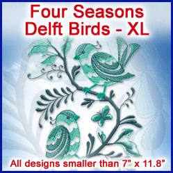 A Four Seasons Delft Birds Design Pack