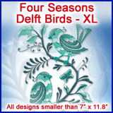 A Four Seasons Delft Birds Design Pack
