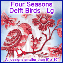 A Four Seasons Delft Birds Design Pack