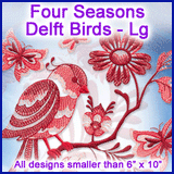 A Four Seasons Delft Birds Design Pack