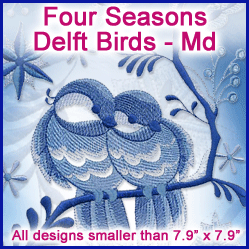 A Four Seasons Delft Birds Design Pack
